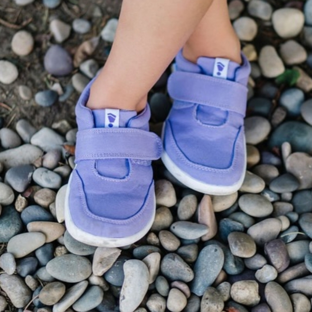 Kids 13c Splay Athletic Purple Velcro Shoes